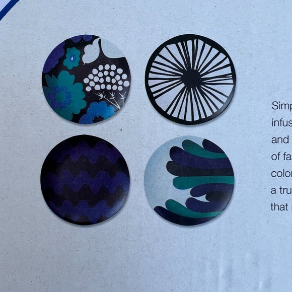 MARIMEKKO for Target NWT Melamine Salad Plate Set of 4 Blue Mix RARE NEW - Picture 6 of 10